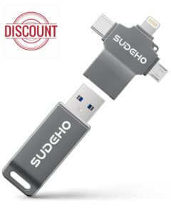 MFi Certified USB Stick 128GB for iPhone