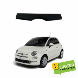 Car Parcel Shelf - Compatible with Fiat 500 (2007-2024) | Sturdy Boot Cover with Clips for Extra Storage | Space Saving Car Accessories | Black