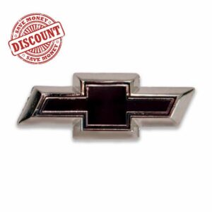 Chevrolet Bowtie Black Lapel Pin - 1" Chevy Enamel Pin - Officially Licensed by GM