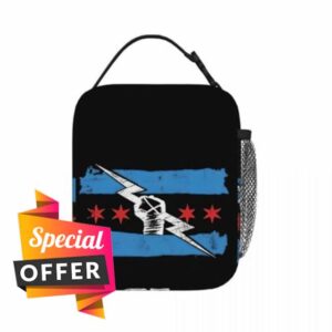 Chest Bag CM Punk Lunch Bags Insulated Lunch Tote Waterproof Bento Box Leakproof Picnic Bags for Woman Work Children School Holiday Sports Gifts