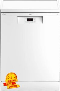 BEKO Pro BDFN15330W Full-Size Freestanding Dishwasher