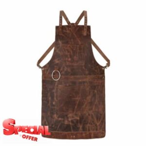 Crazy Horse Pull up Crossbody Leather apron Butcher