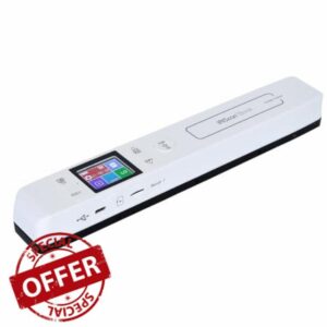 IRIScan Book Rule Scanner Portable Wireless Battery – v7: A4 Document Scanner
