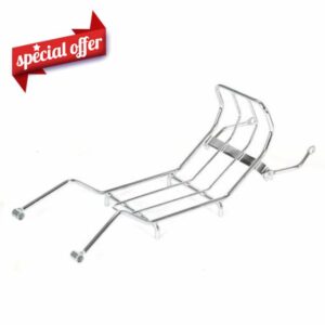 Super Cub 125 Center Rack Carrier Luggage Mount Compatible with JA48 JA58 Super Cub C125 2018-2024 Motorbike Middle Chrome Storage Racks Bracke