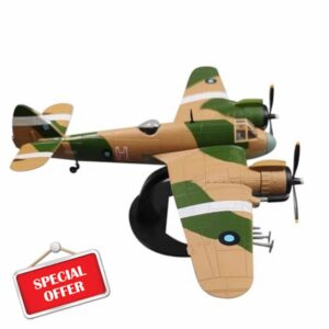 MOUDOAUER 1/72 Scale RAF Bristol Beaufighter MK X Fighter Model Alloy Model Diecast Plane Toy for Collectio