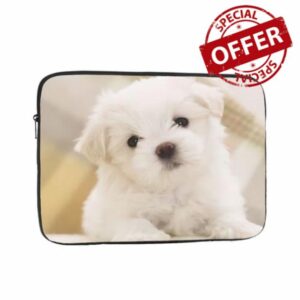 Cute Maltese Puppy printed Laptop Case Laptop Bag Portable Computer Protective Bag