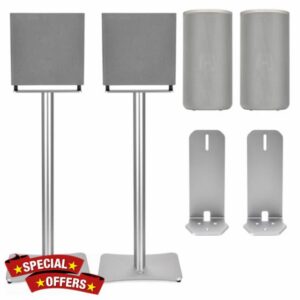 2 PCS Speaker Stand for Sonys BRAVIA Theater Quad 16-Speaker/HT-A9/HT-A9M2&SA-RRS5 Wireless Rear Speakers