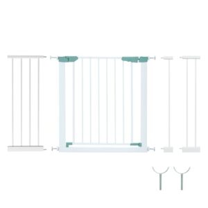 80-132cm Pressure Fit Baby Gates with Auto-Close Door