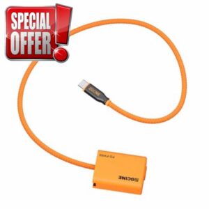 PD 9V USB-C to NP-FW50 Dummy Battery for Sony ZV-E10 ZVE10 A7 A7II A7S A7S2 A7R A7RII A6400 A6300 A6500 A6000 A5100 A6100 Camera