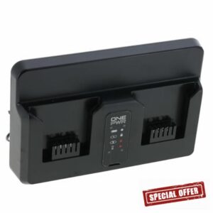 Vacuum Dual Bay Battery Charger With LED Indicator