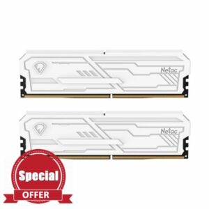Netac DDR4 RAM 32GB Kit (2x16GB) 3200MHz CL16-20-20-40 1.35V Intel XMP 2.0，288-Pin UDIMM Desktop Memory