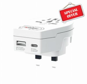 SKROSS World to UK USB AC20PD Travel Adapter