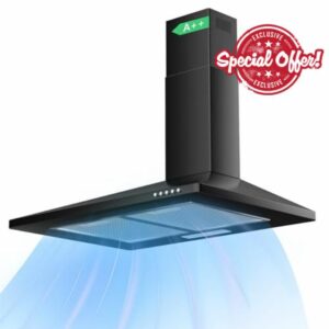 Karinear Cooker Hood 60cm Kitchen Extractor Fan 350 M³/H