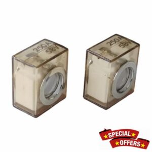2pcs Terminal Fuse/Fuse Block (MRBF) 58V DC Marine Rated Battery Fuse IP66 Waterproof for RVs Automobiles Cranes Ships Charging Piles (250A)