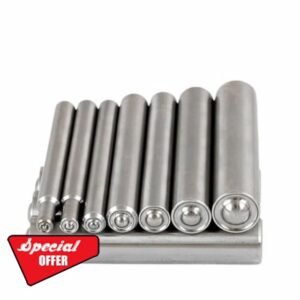 M2 M2.5 M3 M4 M5 M6 M8 M10 Half Hollow Rivet Nut Punch Manual Press Knocking Crimping Flanging Hand Tool Riveter Machine Punch(M3 1PCS)