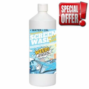 Plant Based Eco Car Screen Wash Concentrate - Natural Bio Formula | Streak-Free