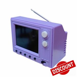 1:12 Dollhouse Mini TV Working Miniature Scene Model Mini TV Scene