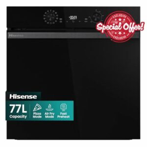 Hisense Hi2 BI626PBUPUK Built In Electric Single Oven with Pyrolytic Cleaning - Jet Black - A+ Rated            [Energy Class A+]