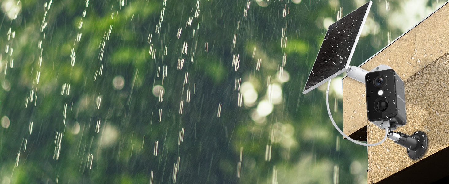 waterproof solar wireless security camera