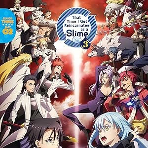 Collection of anime-style artwork featuring animated characters in action poses with dramatic lighting effects and vibrant colors.