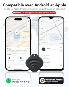 2 in 1 Bluetooth tracker Tag Works on Google and Apple's "Find My" app