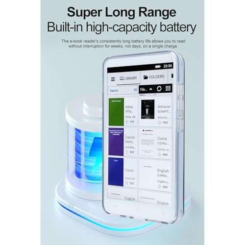 5 Inch Electronic Book Reader Devices with Color LCD Touchscreen