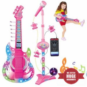 Kids Electric Guitar|Guitar and Microphone for Kids
