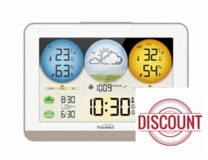 YC9336 (Official 2025 UK & Ireland Version) Weather Station Radio Controlled Clock
