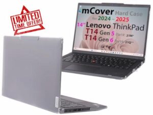 mCover Hard Case ONLY for 2024-2025 14" Lenovo ThinkPad T14 Gen 5/6 & P14s Gen 5/6 (AMD) Windows Notebook PC (180° Hinge