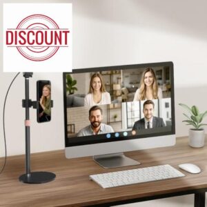 Desk Ring Light with Stand