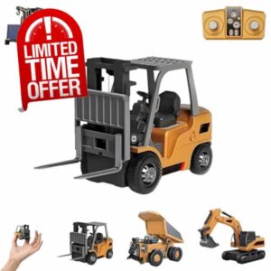 Mini Rechargeable Remote Control Construction Vehicles Set