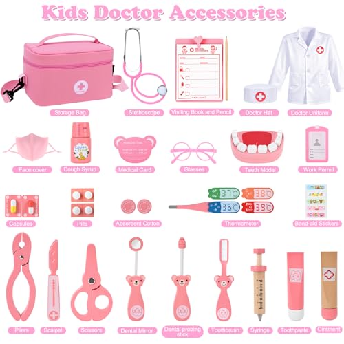 Pretend Play Educational Toy Gift for 3 4 5 6 7 8 Year Old girls