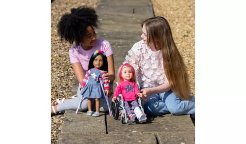 Grey and Pink Medical Mobility Playset with Decorative Pattern