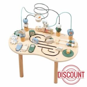 Babys Activity Table 1 Year Old 39x22x37cm Wooden Activity Desk