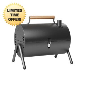Easy to Use Portable Barbecue，Foldable Barbecue Grill Made of High Carbon Steel，Ideal for Camping