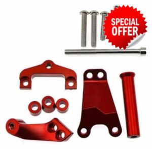 Steering Damper For ER-6N ER6N 2013-2016 Stabilizer Damper Motorcycle Adjustable Stabilizer Steering Damper With Bracket Mount Motorcycle(Bracket 4)