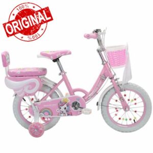 Unicorn Bow Girls Bike Pink Purple