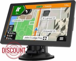 Sat Nav for Car Truck – 9 Inch GPS Navigation with 2025 UK & Europe Maps