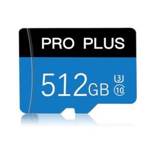 512GB Micro SD Card Memory Card with Adapter High Speed Class 10 Memory Card For Smartphone Digital Camera Tablet and Drone MicroSD （512GB）