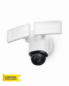 eufy Security Floodlight Camera E340 Dual Cameras Wired Outdoor Security Camera