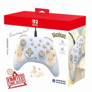 HORI HORIPAD Turbo Eevee Cottage Core Controller for Nintendo Switch 2 - Officially Licensed by Nintendo & The Pokemon Company International