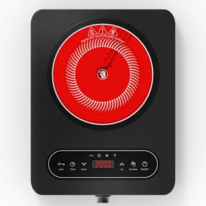 Single Electric Hob with Knob