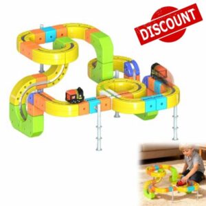 Clickrail Electric Train Set - Klickrail Electric Train Set Flexible Race Track Toy for Kids