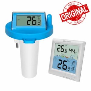 KETOTEK Wireless Pool Thermometer Digital Water Temperature Gauge Pool Floating Indoor Outdoor Thermometers for Swimming Pool