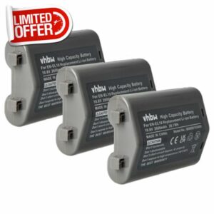 hbw 3x Battery Replacement for Nikon EN-EL18 for Camera DSLR (2600mAh