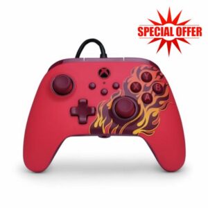 PowerA Advantage Wired Controller for Xbox Series X|S - Red Blaze