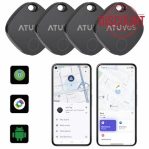 ATUVOS Dual System Air Tracker Tag PRO 4 Pack