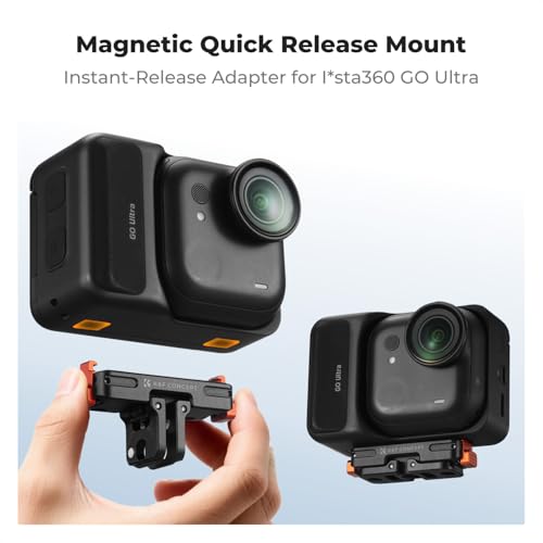 Foldable Adapter Mount Connection and 1/4" Screw 2 Spigot Design Mount Action Camera for Tripod
