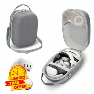 G-STORY Large Carrying Case for Meta Quest 3S/Quest 3 VR Headset