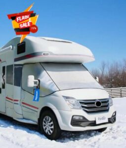 FoundGo Motorhome Windscreen Cover Thermal with Dual Zips Waterproof
